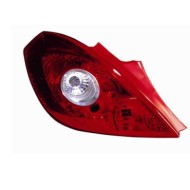 Gruppo Ottico Posteriore Bianco-rosso Per Opel Corsa Lato Sinistro Dal 2006/09 Al 2010/12 Versione 3 Porte
