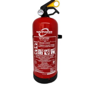 ESTINTORE 2.jpg Estintore 2 Kg Categoria Abc Omologato Con Supporto Da Parete