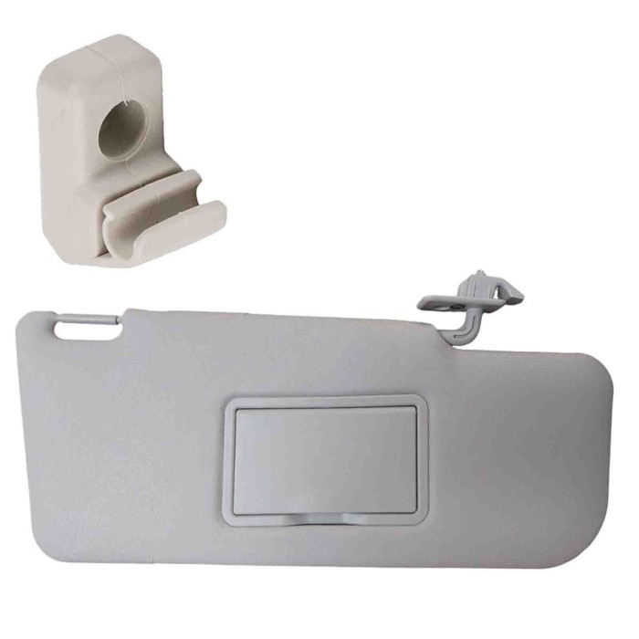 M00997D_GANCIO_1.jpg Ricam M00997d Pantina Parasole Destra Per Fiat Panda Dal 2003 Al 2011. Completa Di Gancio Specchio E Sporte