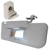 Ricam M00997d Pantina Parasole Destra Per Fiat Panda Dal 2003 Al 2011. Completa Di Gancio Specchio E Sportellino