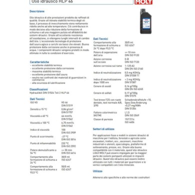 1117_SCHEDA TECNICA.jpg Liqui Moly 1117 Olio Idraulico Hlp 46 10 Litri