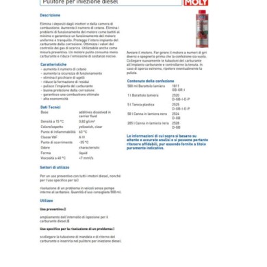 1811_1.jpg Liqui Moly 1811 Pulitore Per Iniezione Diesel Ottimizza Combustione Kit 10 Pezzi X 500ml