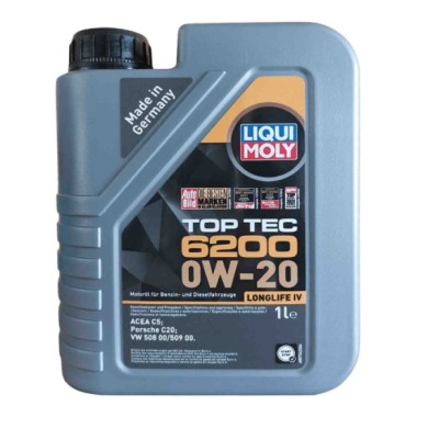 LIQUI3.jpg Liquimoly 20787 Top Tec 6200 Olio Motore 0w20 Acea C5. Confezione 7 Litri
