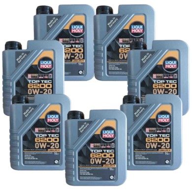 LIQUI4.jpg Liquimoly 20787 Top Tec 6200 Olio Motore 0w20 Acea C5. Confezione 7 Litri