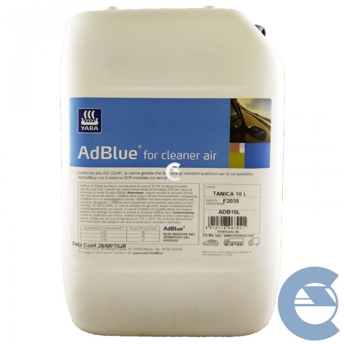 YARA AdBlue for cleaner air 10L ADB10LB ADBTRAV protezione SCR con  beccuccio incluso