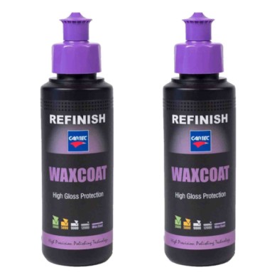 WAX2.jpg Cartec - Cera Liquida Waxcoat Per Carrozzeria Auto Durata 3 Mesi A Base Di Carnauba - Kit 2 Pezzi X 150ml