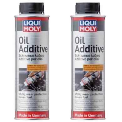 2591 ADDITIVO OLIO.jpg Liqui Moly 2591 Protezione Antiusura Mos2 Lubrifica Parti Metalliche Kit 2 Pezzi X 300ml