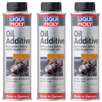 2591 ADDITIVO OLIO.jpg Liqui Moly 2591 Protezione Antiusura Mos2 Lubrifica Parti Metalliche Kit 3 Pezzi X 300ml