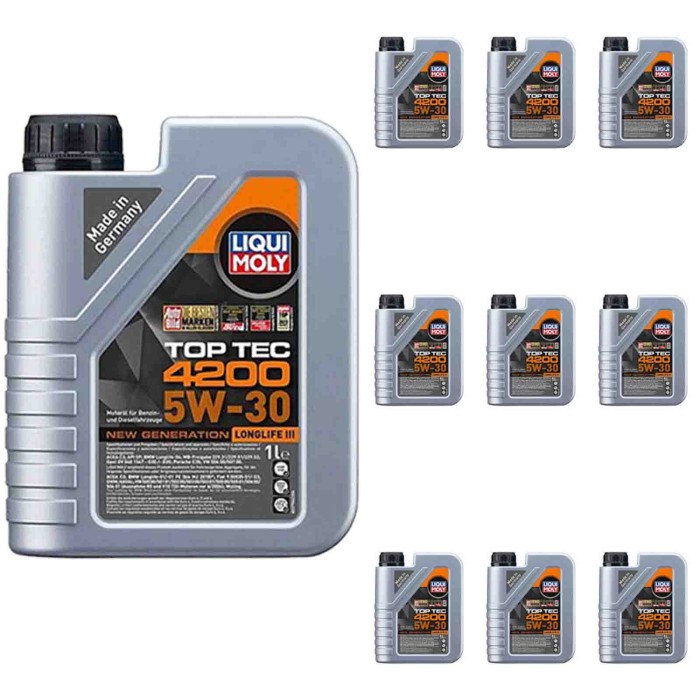 8972_4.jpg Liqui Moly 8972 Top Tec 4200 5w30 10 Litri Olio Motore Benzina E Diesel