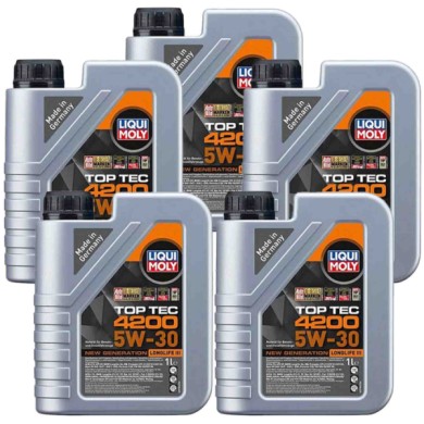 8972_4.jpg Liqui Moly 8972 Top Tec 4200 5w30 5 Litri Olio Motore Benzina E Diesel