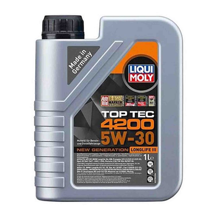8972_5.jpg Liqui Moly 8973 Top Tec 4200 5w30 6 Litri Olio Motore Benzina E Diesel