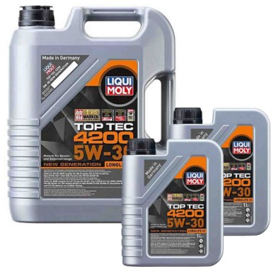 8972_4.jpg Liqui Moly 8973 Top Tec 4200 5w30 7 Litri Olio Motore Benzina E Diesel
