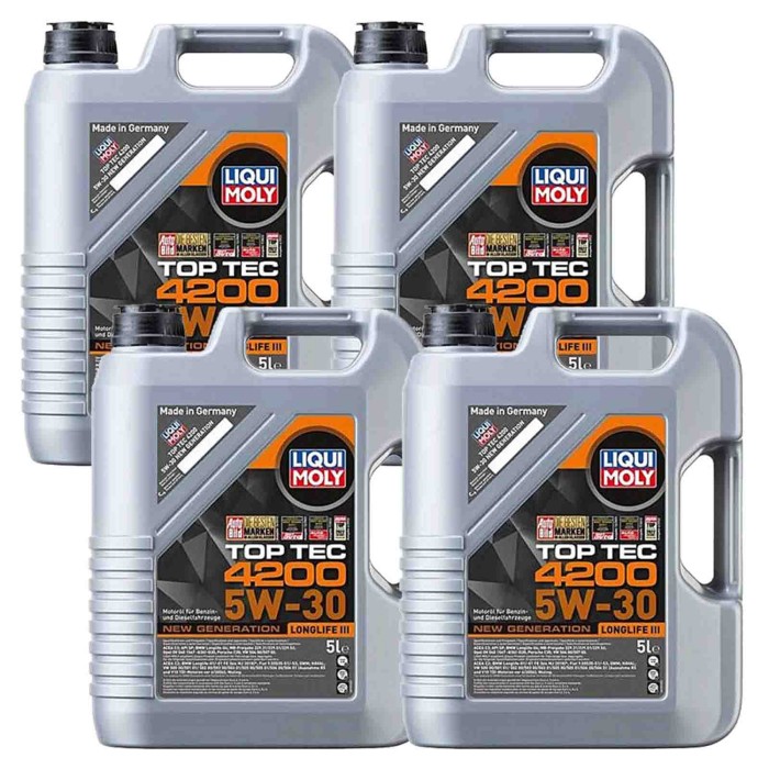 LIQ_8973_4.jpg Liqui Moly 8973 Top Tec 4200 5w30 20 Litri Olio Motore Benzina E Diesel