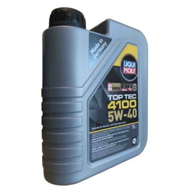 9510_SCHEDA.jpg Liqui Moly Top Tec 4100 5w40 10 Litri 9510 Olio Motore Benzina E Diesel