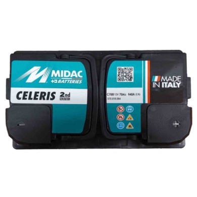 LOGO SMIRAGLIA INSERZIONE.jpg Midac C70b Batteria Avviamento Auto 12v 70 Ah Spunto Maggiorato 640a. Misure: 275 X 175 X 175. Pro