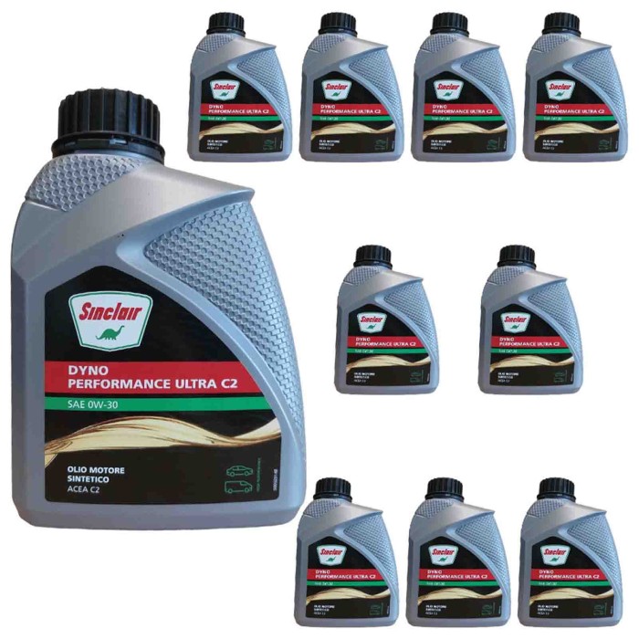 SINCLAIR_0W30_2.jpg Fuchs Sinclair Olio Lubrificante Sae 0w30 Acea C2 Per Motori Diesel, Benzina Ed Ibridi Totalmente Sintetico.