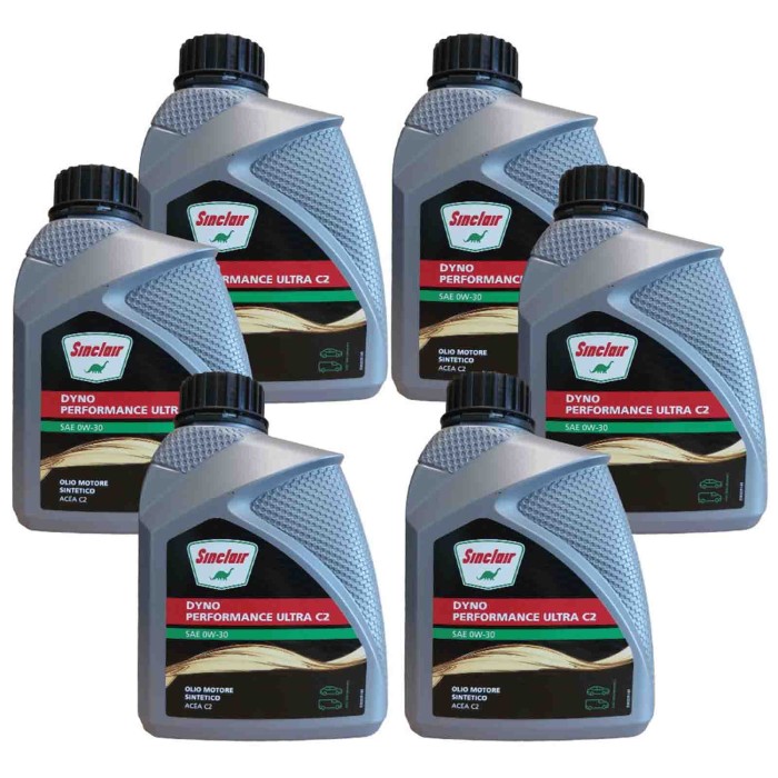 SINCLAIR_0W30_2.jpg Fuchs Sinclair Olio Lubrificante Sae 0w30 Acea C2 Per Motori Diesel, Benzina Ed Ibridi Totalmente Sintetico.