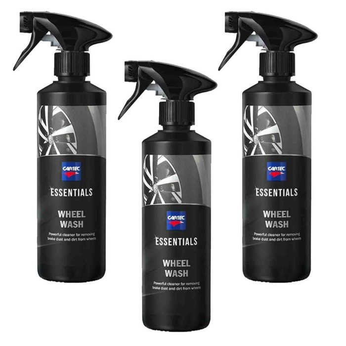 WHE_4.jpg Cartec - Essentials Wheel Wash -detergente Per Cerchioni E Pneumatici - 500ml - Kit Promozione 3 Pezzi