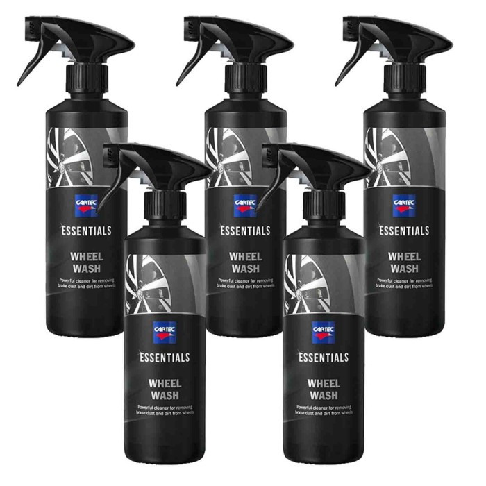 WHE_4.jpg Cartec - Essentials Wheel Wash -detergente Per Cerchioni E Pneumatici - 500ml - Kit Promozione 5 Pezzi