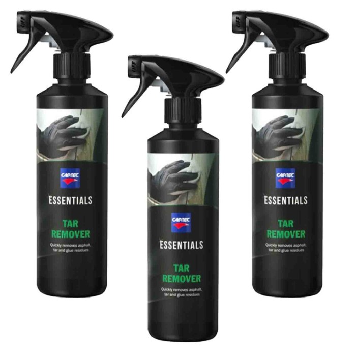 TAR_1.jpg Cartec Essentials Tar Remover - Detergente Rimuovi Catrame Colla Resina Per Carrozzeria Auto 500 Ml Kit Promozione 3 P