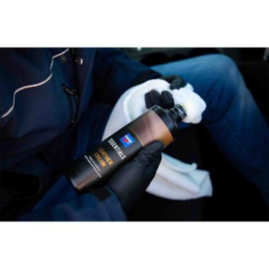LEAT_SCHEDA.jpg Cartec Nutriente E Protettivo Per Interni In Pelle Auto Ravvivante Essentials Leather Cream 5 Pezzi X 500ml