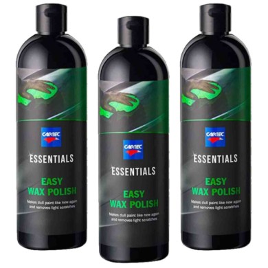 EASY_1-PEZZO.jpg Rimuovi Graffi Leggeri Opacità Imperfezioni Carrozzeria Auto - Cartec Essentials Easy Wax Polish 3 Pezzi X 500m