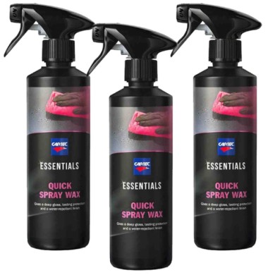 QUICK_2.jpg Cartec Cera Liquida Per Auto Metallizzate, Opache, Perlate E Pastello Essentials Quick Spray Wax 3 Pz X 500ml