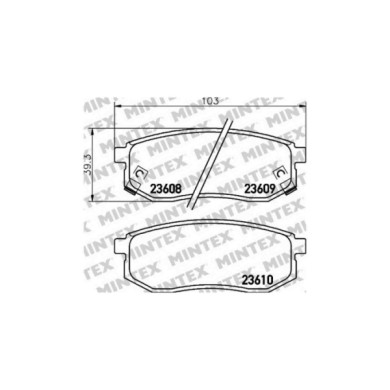 142414-large_default.jpg Pastiglie Freno Fiat Panda Van 1.2 4x4 2004 09-2012 12 Mintex