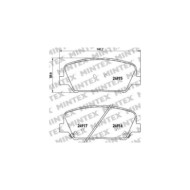Pastiglie Freno Fiat Grande Punto Van 1.3 Jtd Multijet 2006 02-2013 06 Mintex