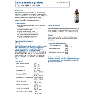 75W-TECNICA.jpg Liqui Moly 20842 Olio Specifico Per Cambio Manuale O Automatico 75w Ad Alte Prestazioni.