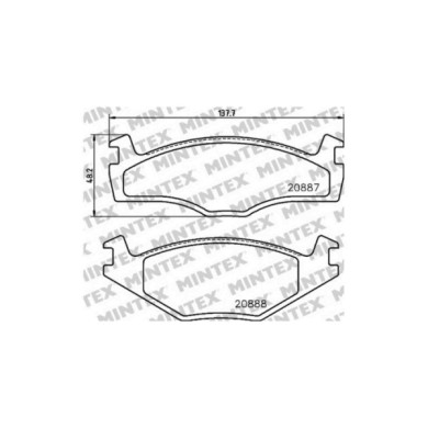 141175-large_default.jpg Pastiglie Freno Volkswagen Golf Ii 1.8 1984 08-1991 10 Mintex