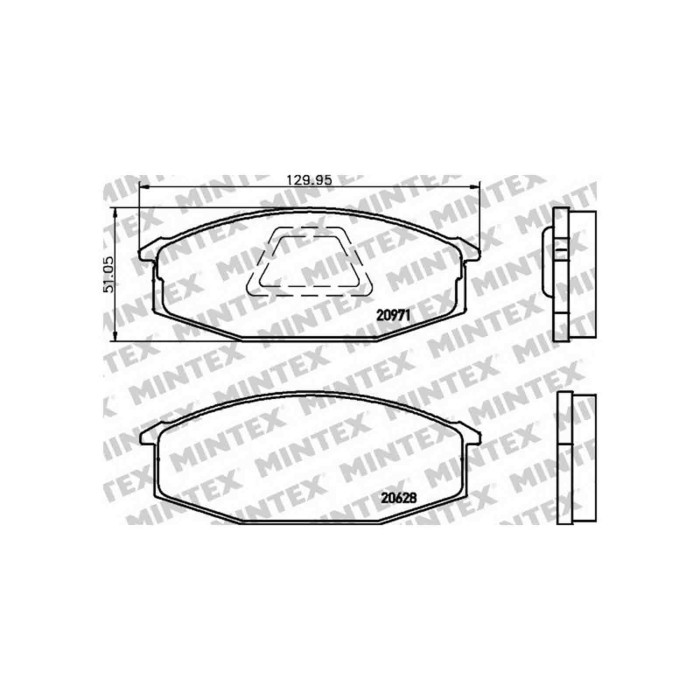 141004-large_default.jpg Pastiglie Freno Volkswagen Polo 45 1.0 1994 10-1996 09 Mintex