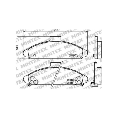 142492-large_default.jpg Pastiglie Freno Daewoo Lanos 1.3 1997 05-2019 12 Mintex