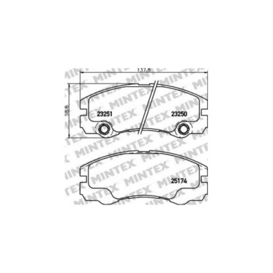 141026-large_default.jpg Pastiglie Freno Ford Focus 1.6 16v 1998 10-2004 11 Mintex
