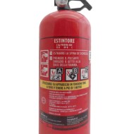 CONFORMITA'_ESTINTORE.jpg Estintore 2 Kg Categoria Abc Omologato Supporto Da Parete Kit 4 Pezzi