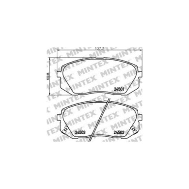 140428-large_default.jpg Pastiglie Freno Fiat Croma 1.9 D Multijet 2005 06-2011 12 Mintex