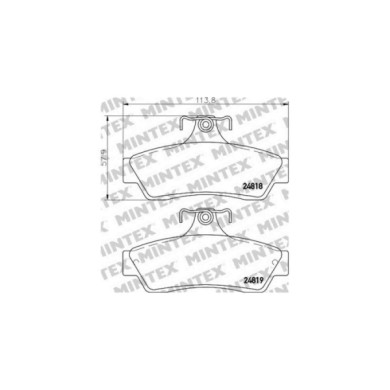 142219-large_default.jpg Pastiglie Freno Peugeot Partner Furgonato 1.4 1996 06-2015 12 Mintex