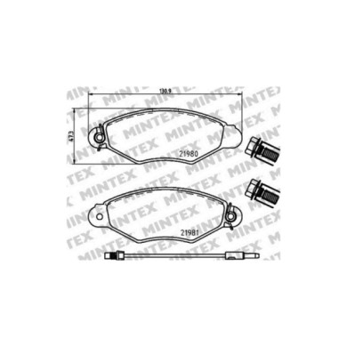 141122-large_default.jpg Pastiglie Freno Smart Fortwo Cabrio 1.0 2007 01-2019 12 Mintex