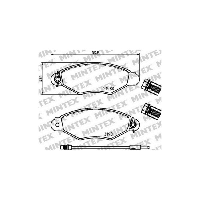 141122-large_default.jpg Pastiglie Freno Smart Fortwo Cabrio 1.0 2007 01-2019 12 Mintex