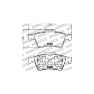 Pastiglie Freno Citroën C2 1.4 Hdi 2003 09-2009 12 Mintex