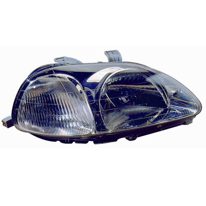 34220.JPG Proiettore H4 Elettrico Senza Motore Per Honda Civic 3 Porte Lato Sinistro Dal 1995/10 Al 1999/02