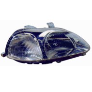 Proiettore H4 Elettrico Senza Motore Per Honda Civic 3 Porte Lato Sinistro Dal 1995/10 Al 1999/02