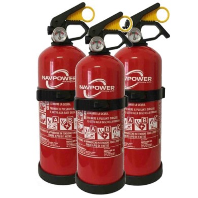 ESTINTORE-SMIRAGLIA.jpg Btk Navpower Estintore 3 X 1 Kg Con Manometro E Sicura