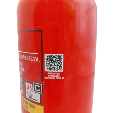 ESTINT_2KG_1.jpg Estintore 2 Kg Categoria Abc Omologato Con Supporto Da Parete Kit 5 Pezzi
