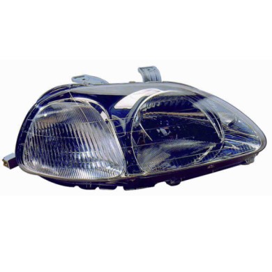 34220.JPG Proiettore H4 Elettrico Senza Motore Per Honda Civic 3 Porte Lato Destro Dal 1995/10 Al 1999/02