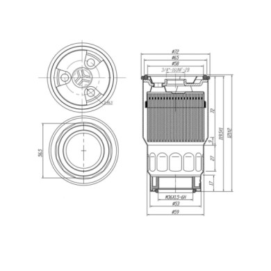 FE0046.JPG Filtro Carburante Toyota Rav 4 Iv (a4) Fe0046 23390-33010 Filtro Ad Avvitamento Filtro Ad Avvitamento Bremsi
