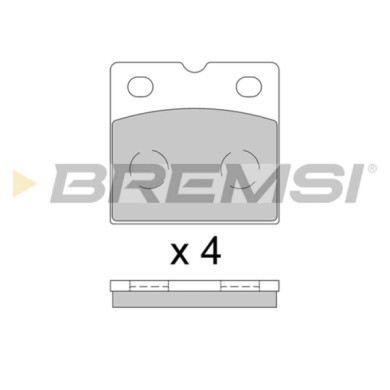 BP3851.JPG Kit Pastiglie Freno Di Stazionamento A Disco Posteriore Aston Martin Db9 Volante Bp3851 4d43-2b926-ba S.f. Brembo Bre