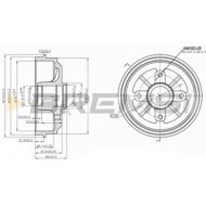 Tamburo Freno Posteriore Citroen Ax (za-) Cr5153 424735 Bremsi