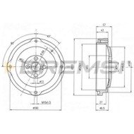 Tamburo Freno Posteriore Fiat 126 500 500 Station Wagon Cr5257 4299052 Bremsi