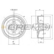 CR5391.JPG Tamburo Freno Posteriore Renault Kangoo Kangoo Express Kangoo/grand Kangoo Nissan Kubistar Furgonato Cr5391 770030498